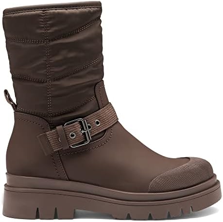  DREAM PAIRS Damen Schneestiefel - Wärmehaltig und functional für den Winter
| DREAM PAIRS Damen Glattes PU Schneestiefe